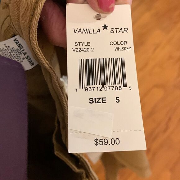 VANILLA STAR SIZE 5 Skinny jeans the color is called whiskey….light brown or tan - Picture 6 of 7